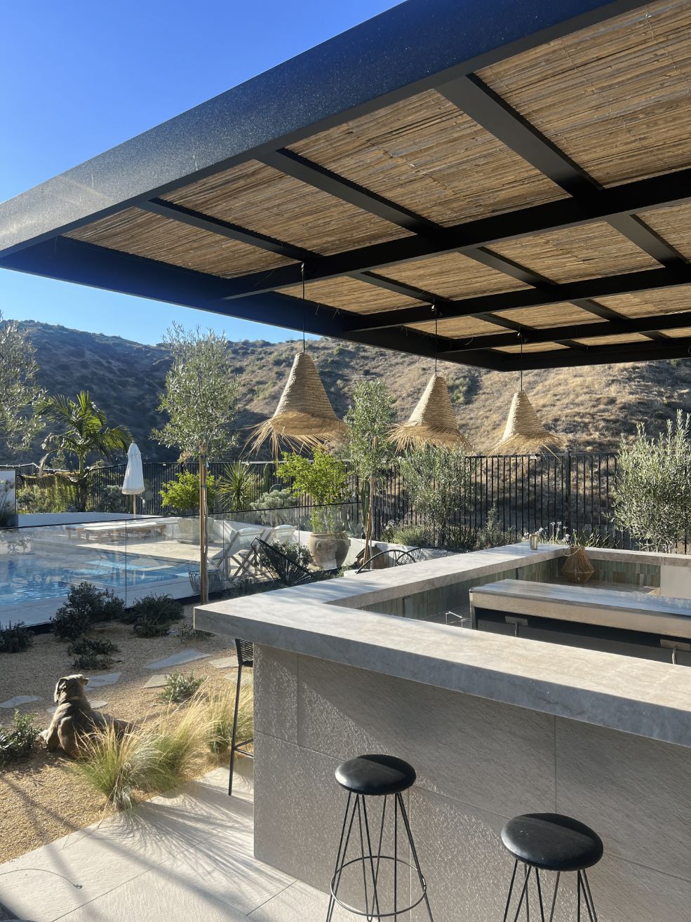 Luxury finished pool project in Agoura Hills by Pool Masters LA