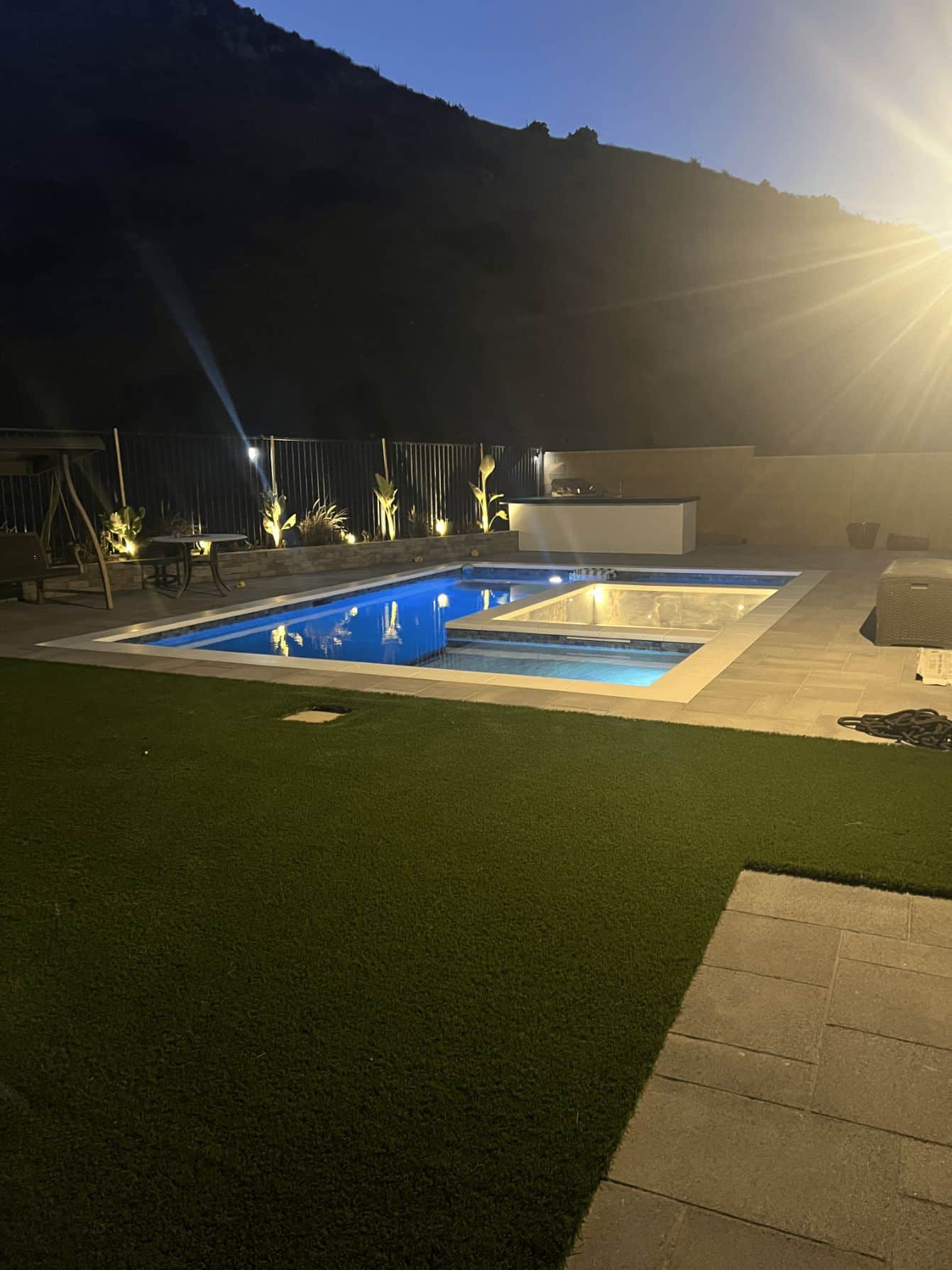 Luxury finished pool project in Rancho Palos Verdes by Pool Masters LA