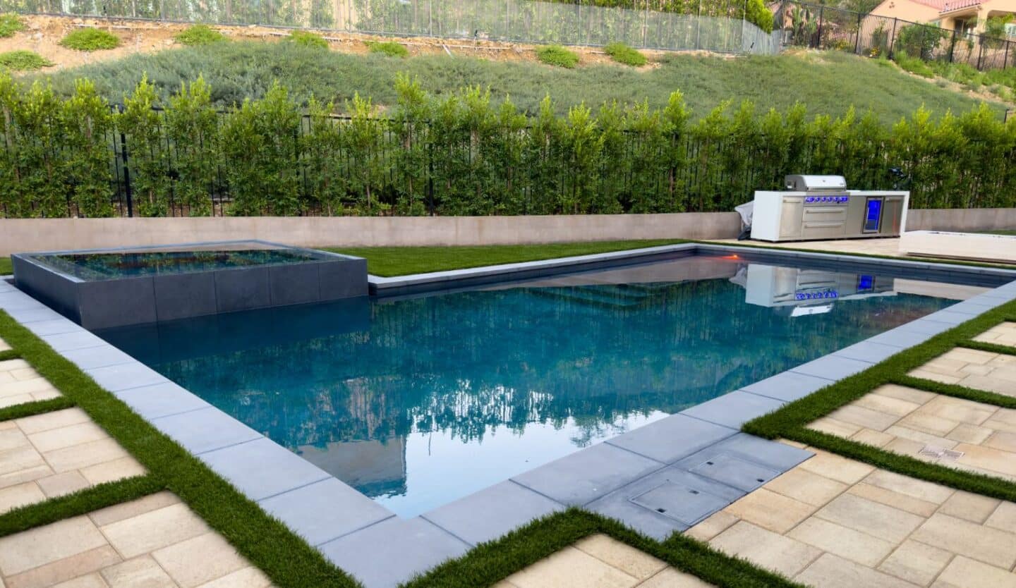 Luxury finished pool project in San Gabriel Valley by Pool Masters LA