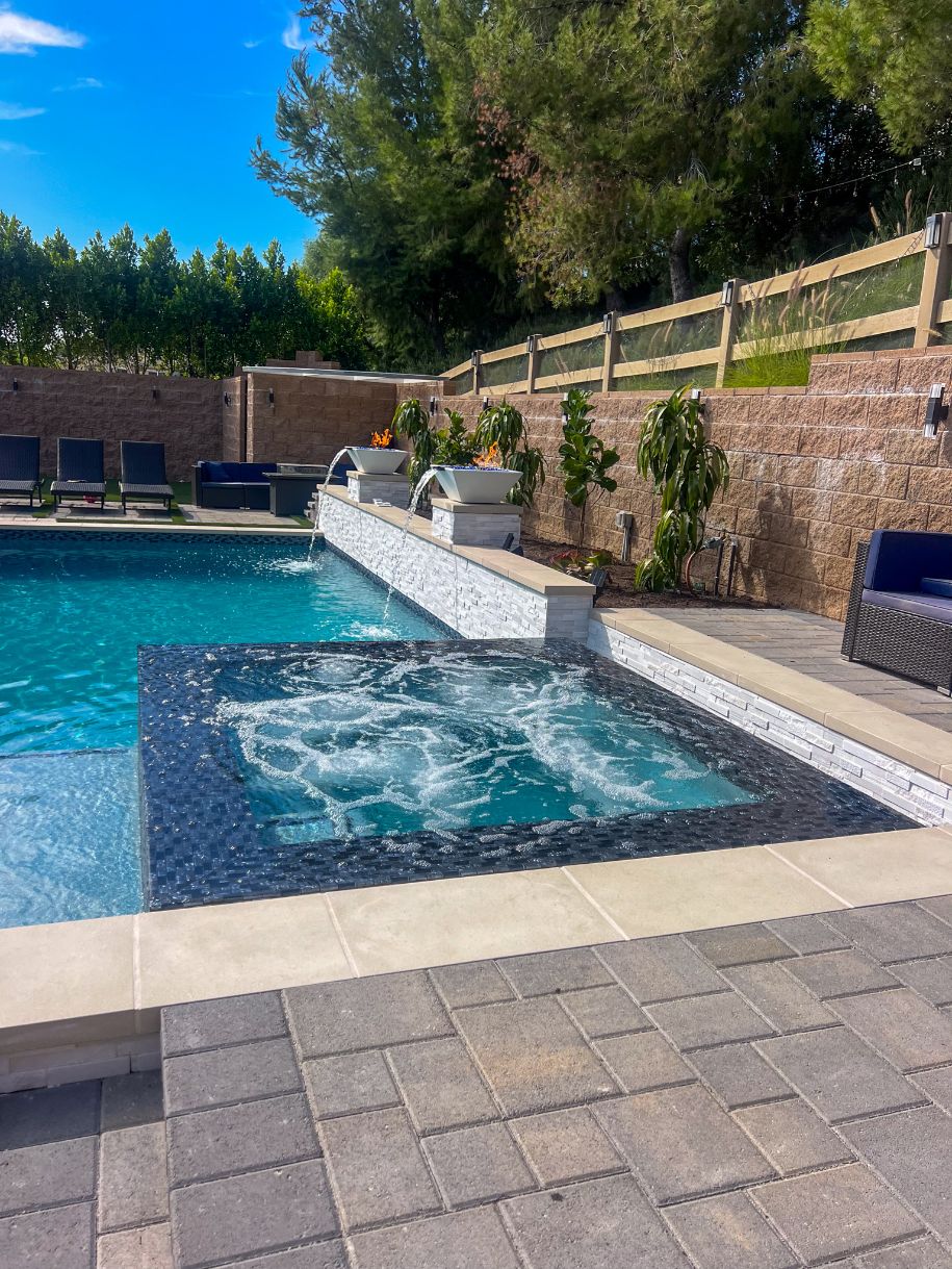 Luxury finished pool project in Sunland by Pool Masters LA