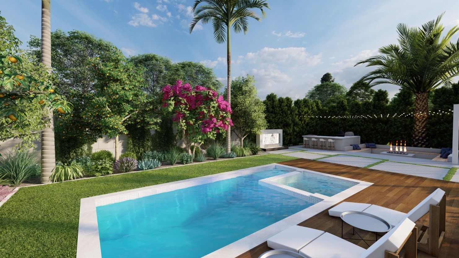West Hills custom pool project by Pool Masters LA