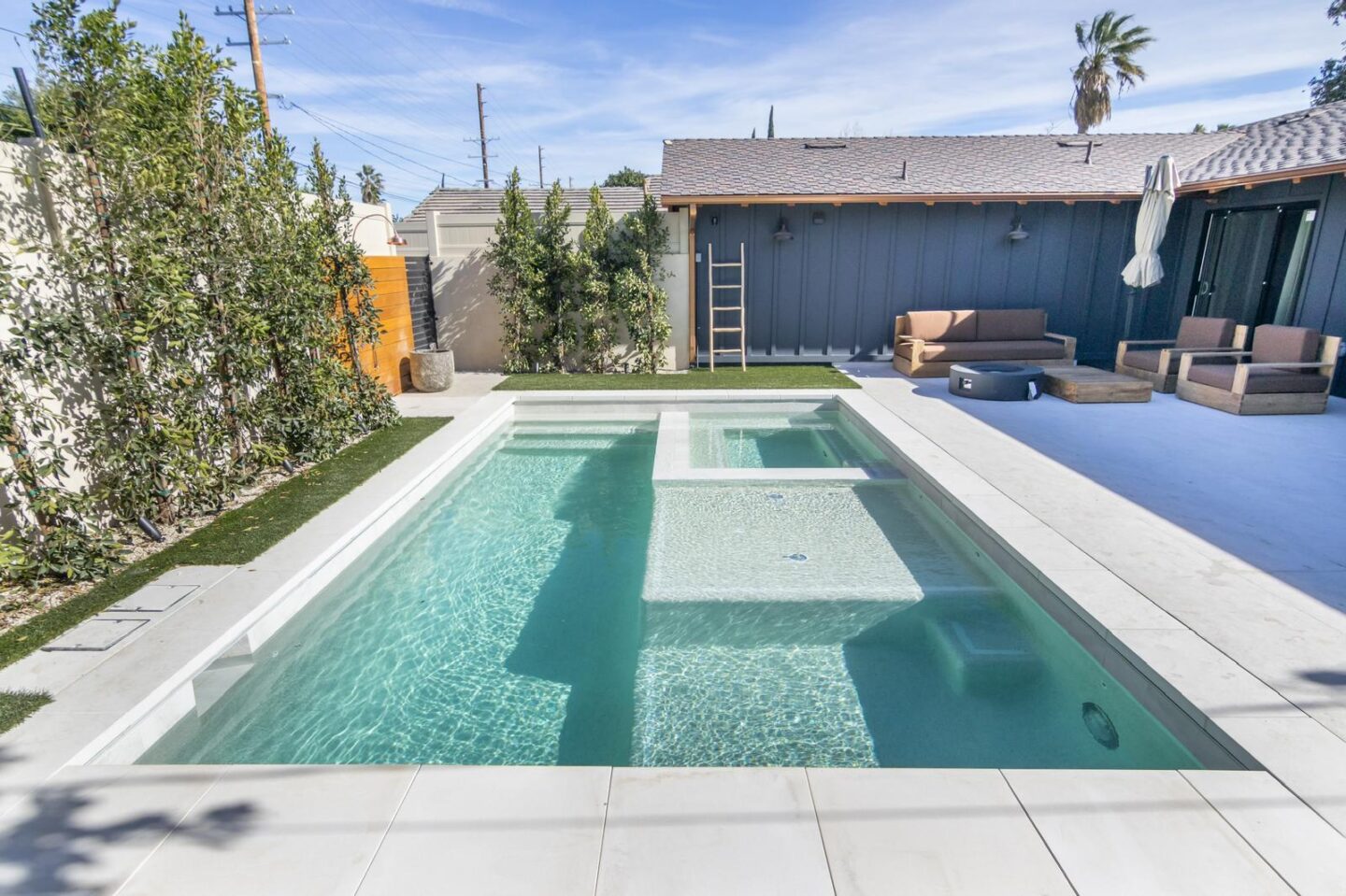 Luxury finished pool project in West Hills by Pool Masters LA